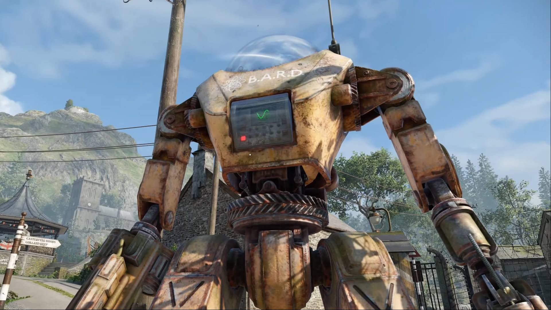 Best RPG games: Atomfall. Image shows a giant B.A.R.D. robot.