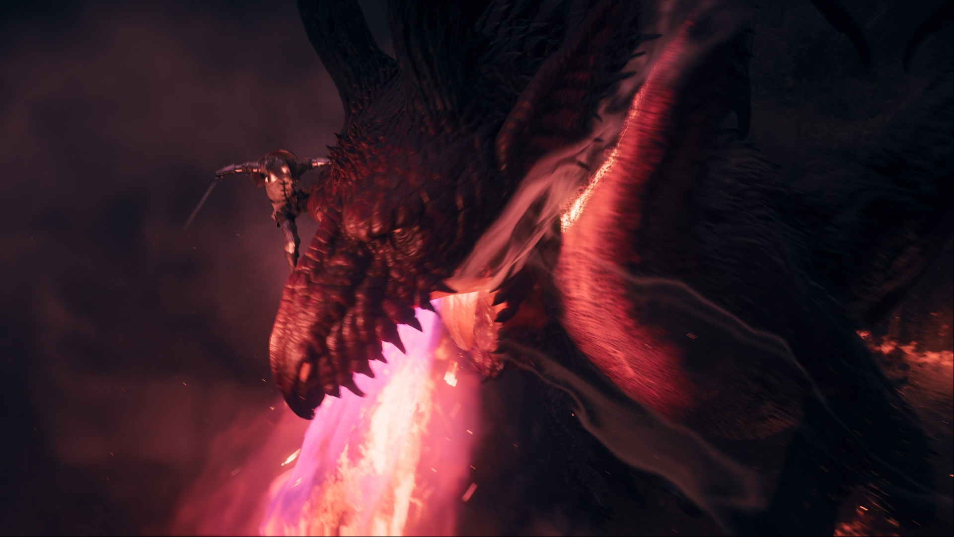 Best RPG games: Dragon's Dogma 2. Image shows an image of a person fighting a dragon.