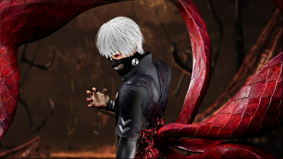 DBD killer tier list: Ken Kaneki, a DBD killer, wields his Kagune power.