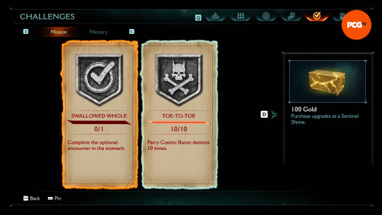 Doom The Dark Ages mission challenges: Belly of the Beast challenges