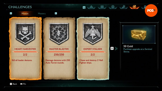 Doom The Dark Ages mission challenges: Spire of Nerathul challenges
