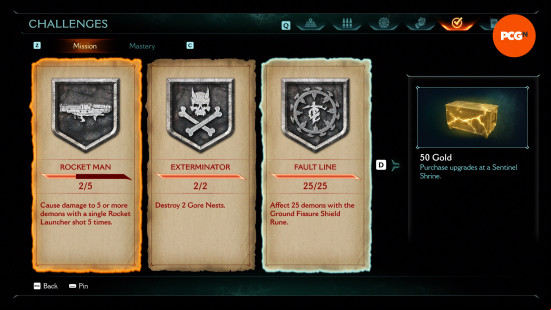 Doom The Dark Ages mission challenges: The Forsaken Plains challenges