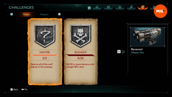 Doom The Dark Ages mission challenges: The Kar'Thul Marshes challenges