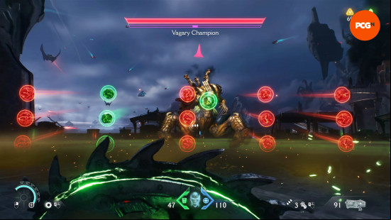 Doom The Dark Ages review: parrying orbs with the shield saw