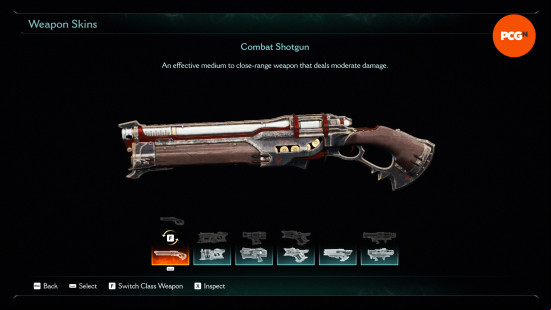Doom the Dark Ages skins: the Weapon Skins UI