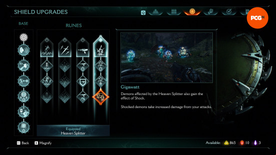 Doom The Dark Ages best upgrades: the Gigawatt upgrade