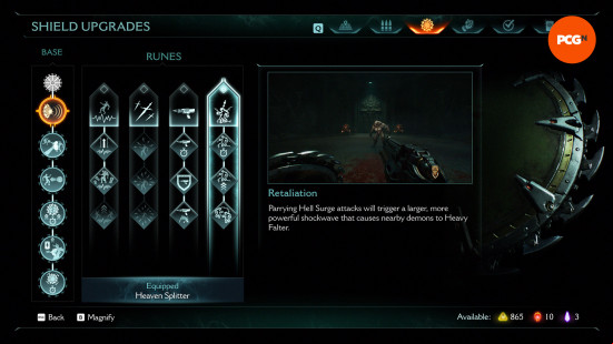 Doom The Dark Ages best upgrades: the Retaliation upgrade