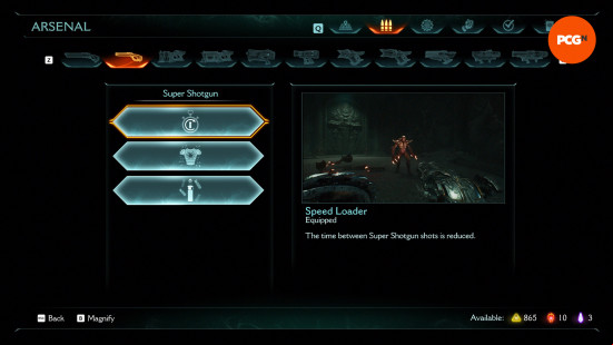 Doom The Dark Ages best upgrades: The Speed Loader upgrade