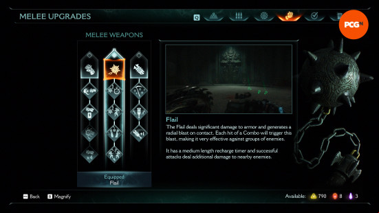 Doom The Dark Ages upgrades: The Flail upgrades