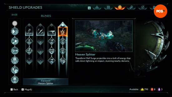 Doom The Dark Ages upgrades: Heaven Splitter