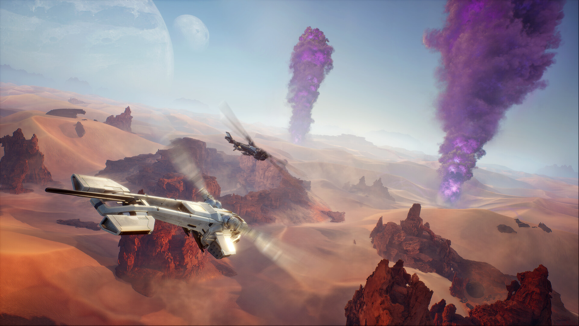 Dune Awakening server queues: Purple smoke in MMO and survival game Dune Awakening