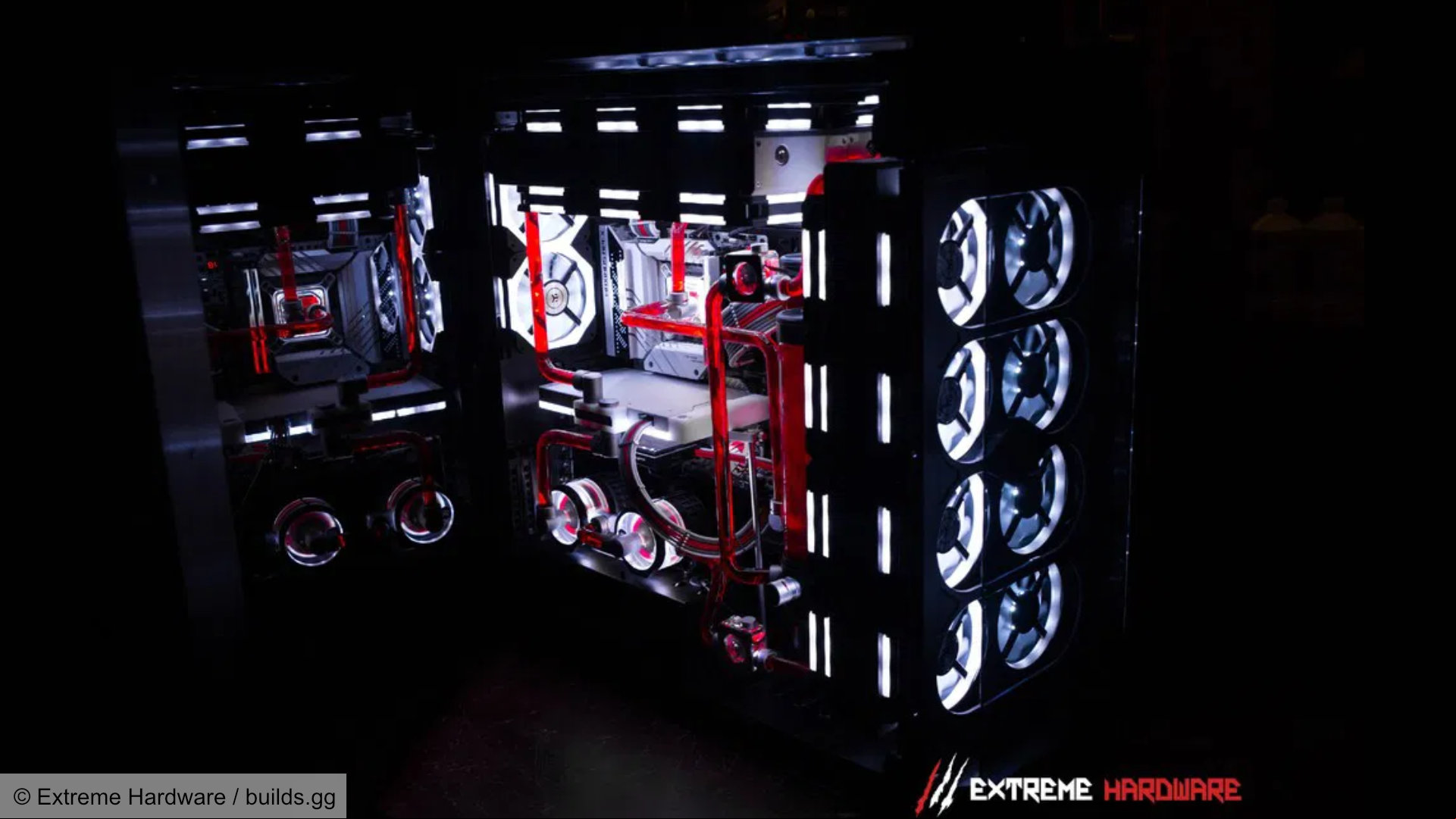 Star Wars PC build, front and side view
