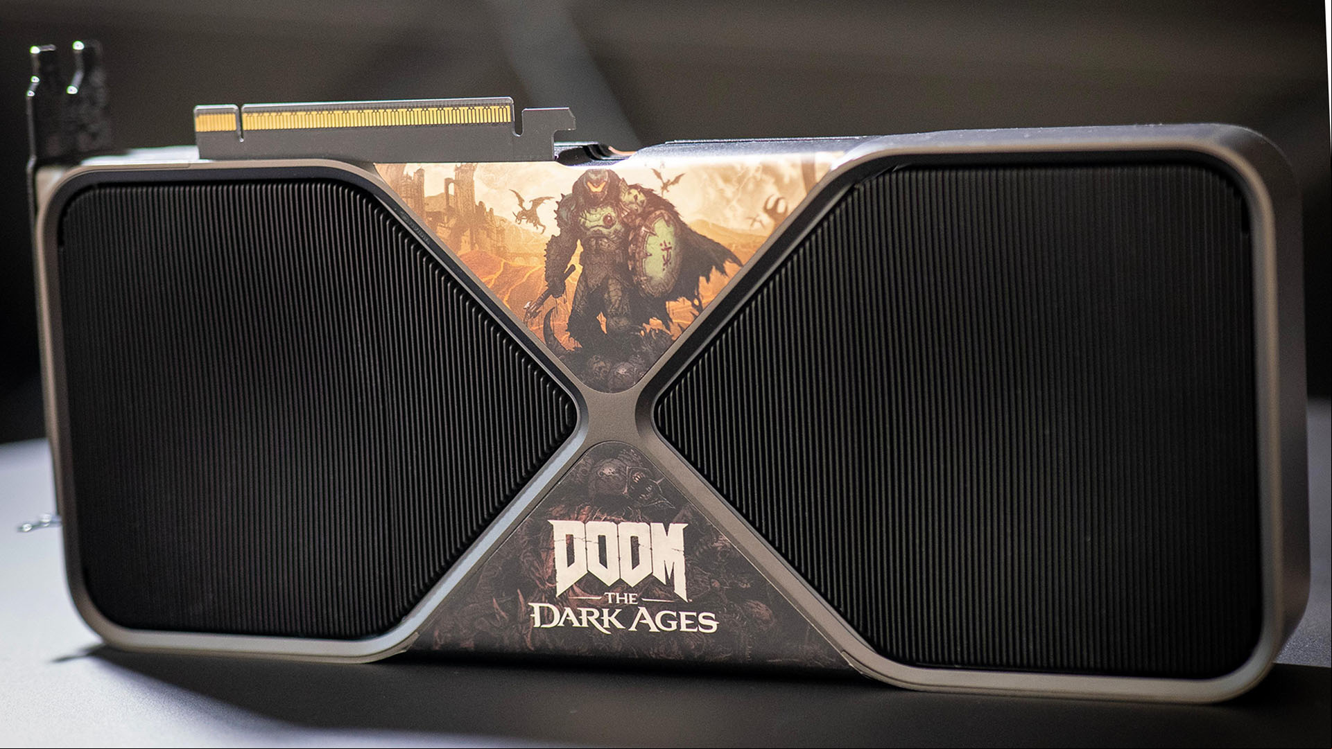 Nvidia GeForce RTX 5090 Doom The Dark Ages special edition.