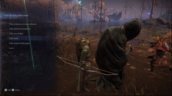 A scale bearing merchant in Elden Ring Nightreign.
