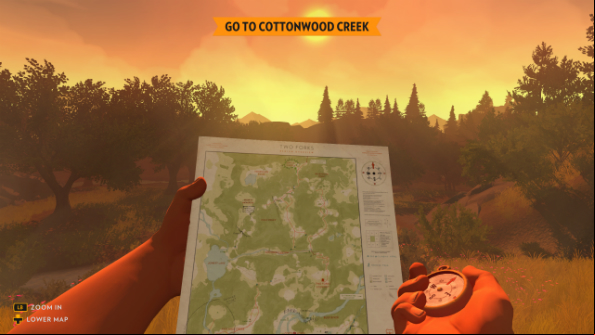 Firewatch's printable maps let you navigate Wyoming in lo-fi fashion