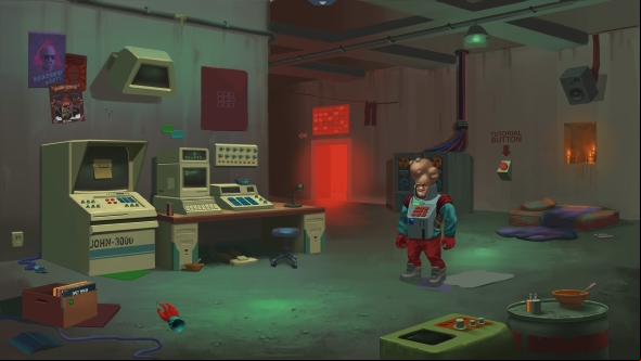 Paradigm is a point-and-click adventure featuring a candy-vomiting sloth