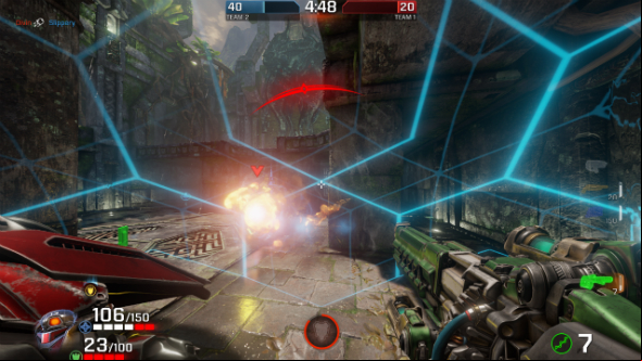 How id Software make character abilities feel natural in the old-school arenas of Quake Champions