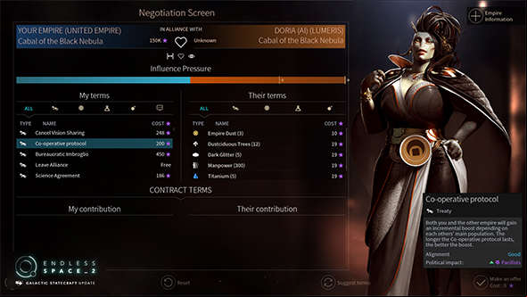 Endless Space 2 gets a free weekend alongside a diplomacy revamp