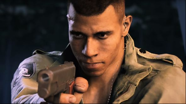 Watch Lincoln Clay drop a mob boss from the top of a skyscraper in Mafia 3
