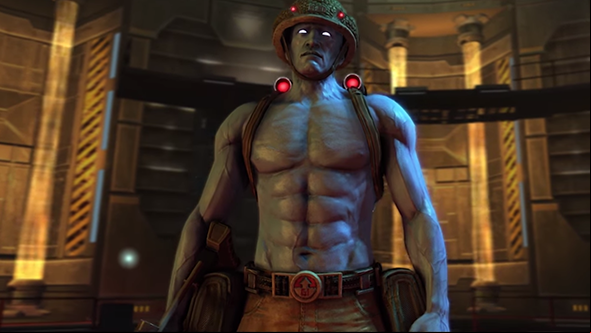 The Rogue Trooper Redux remaster makes blue super-soldier's abs all veiny