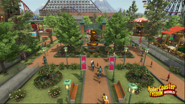 RollerCoaster Tycoon World corkscrews onto Steam Early Access March 30th