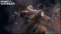 Faceless goons eager to help young, inexperienced Lara Croft overcome her fear of killing faceless goons