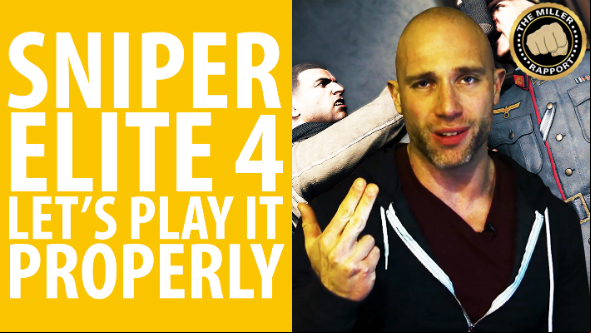 Watch Simon Miller stab, snipe and quip his way through jabronis in Sniper Elite 4