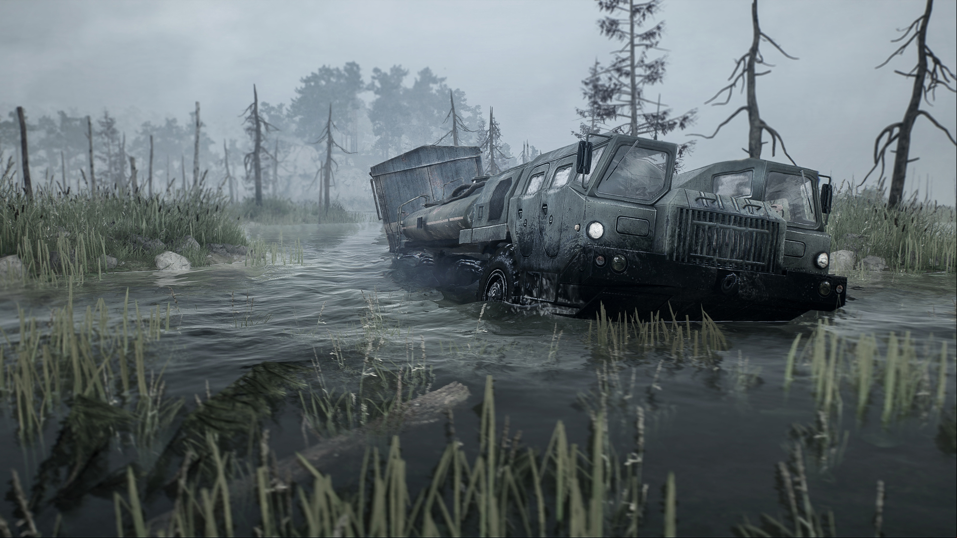 Spintires: Mudrunner will give you truly horrifying driving conditions on Halloween