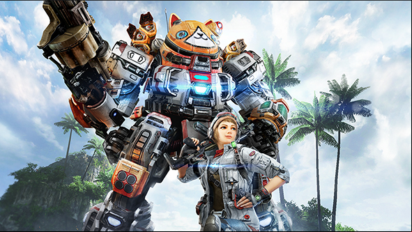 The Asia-only Titanfall Online has a massive, adorable cat mech