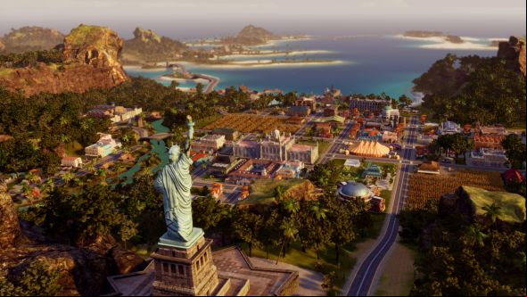 In Tropico 6 you can order commandos to steal the Statue of Liberty