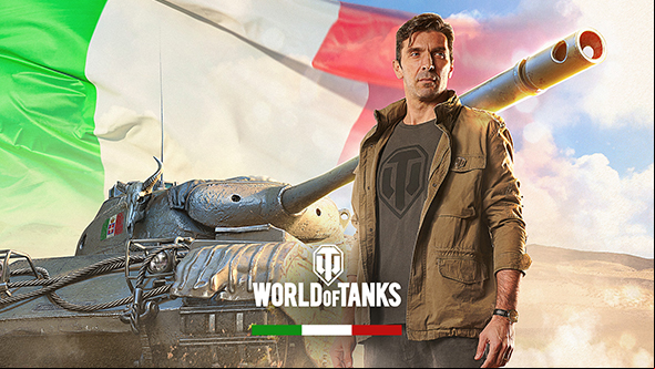 An Italian footballer is in World of Tanks for some reason